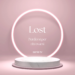 Lost perdersi per ritrovarsi scritta dentro un cerchio luminoso su sfondo rosa